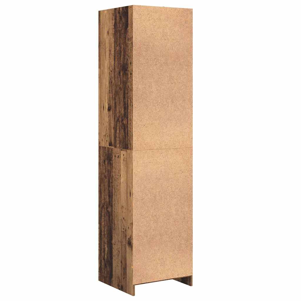 Wardrobe with Shelf Reclaimed Wood Look 50 x 50 x 200 cm Engineered Wood