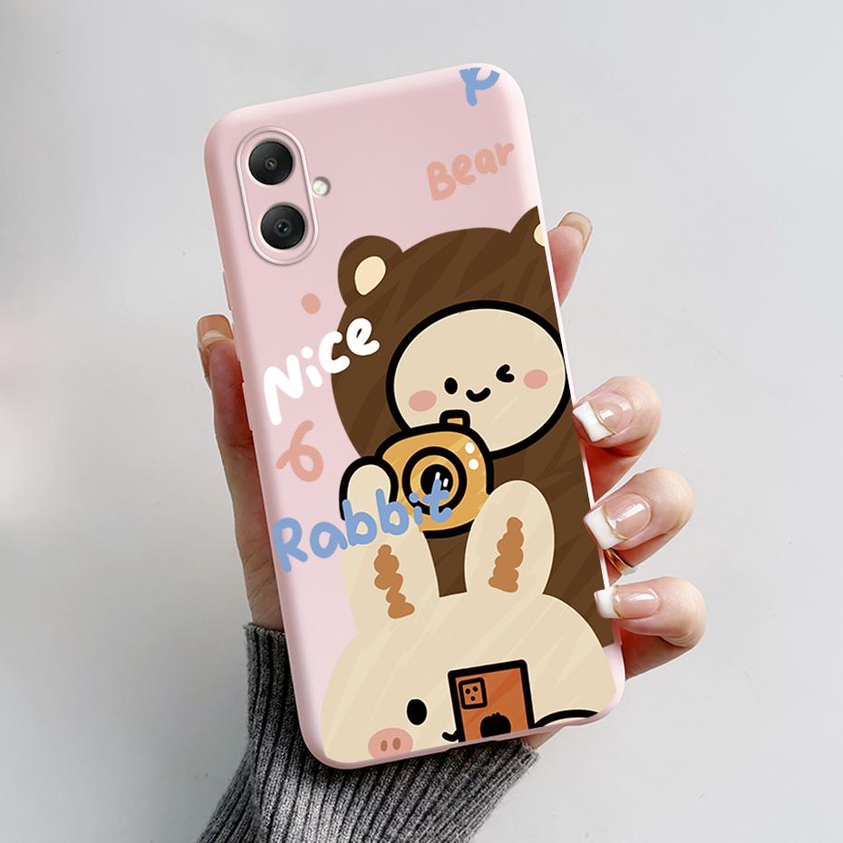 Для Samsung Galaxy A06 Чехол ТПУ Милый Панда Мягкий Силикон Задняя Крышка Чехлы Для Телефона Для Samsung A06 GalaxyA06 A 06 Защитные fundas