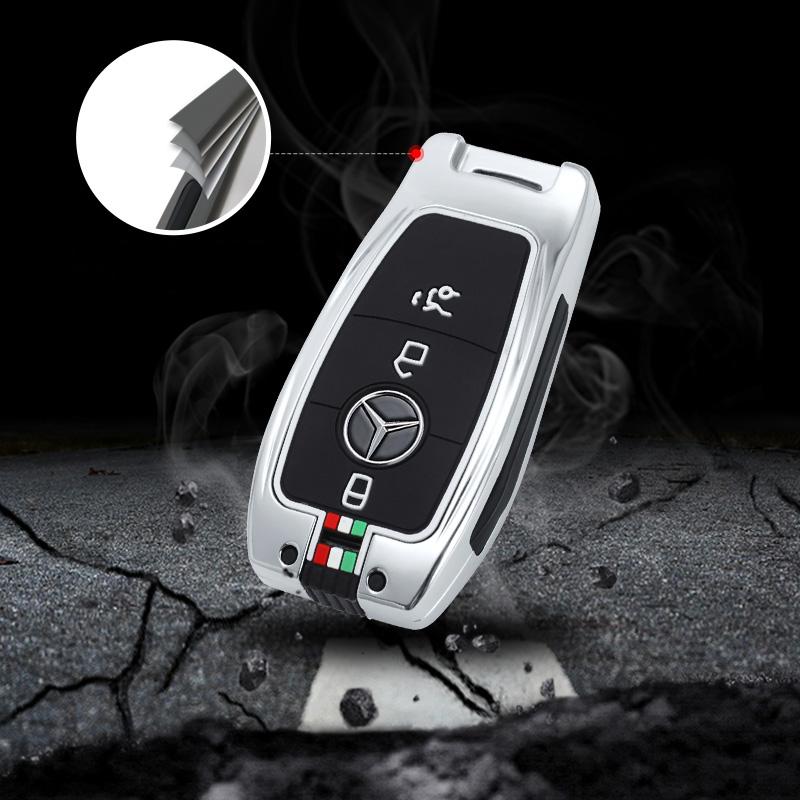 HGQ5 Car Key Case Cover Silicone Protective Shell For Mercedes Benz C E S Class W205 W213 W222 GLC X253 GLE GLB CLA AMG G63 Keychain