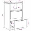 Nightstands 2 pcs Concrete Gray 40 x 30 x 67 cm Engineered Wood
