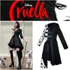 Cosplay Dress Inspired By 101 Dalmatians Black And White Witch Cruella De Vil