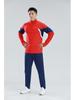 Autumn Winter College Student Football Training Set: Half-Zip Long-Sleeve Jersey & Children's Competition Team Uniform