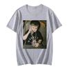 Долгожданная летняя мужская уличная повседневная футболка с коротким рукавом и модными принтами в европейско-американском стиле, аниме