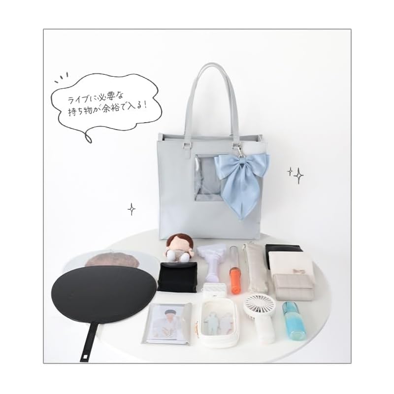 [Riridear] [Lilidy] Oshikatsu Bag Itaba Ita Bag Tote Bag With a Sewing Stove (black)