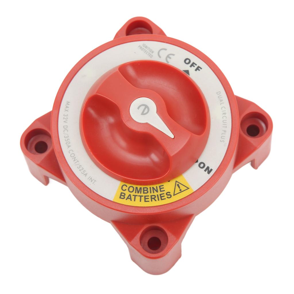 350A Battery Isolator Switch Waterproof 4 Studs Rotary Knob On Off Switch for Marine Boat RV