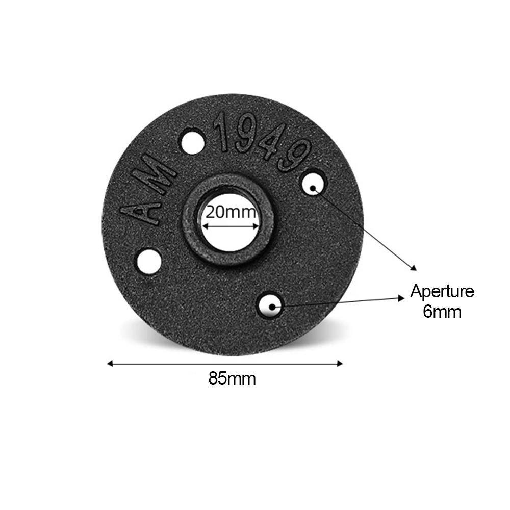 Новая Окрашенная Фланец Напольный Черный Промышленный Винтажный стиль Чугунный Фланец для Трубы С Резьбовым Отверстием Трубные Фитинги Дом