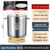 Xiyao 304 Stainless Steel Commercial Soup & Rice Pot with Lid