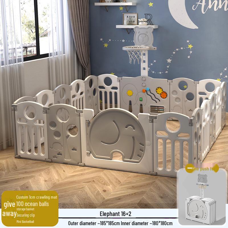 Детский безопасный складной манеж с ковриком для ползания для младенцев и малышей