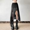 Summer Skirt Women's Solid Color Slim-fit Street Fashion High-waisted Irregular Skirt