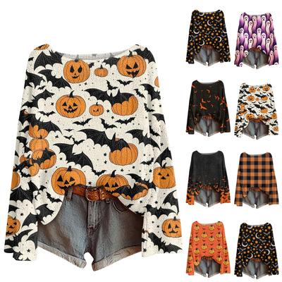 Женский модный пуловер с круглым вырезом и длинными рукавами, вязаный топ, имитация свитера