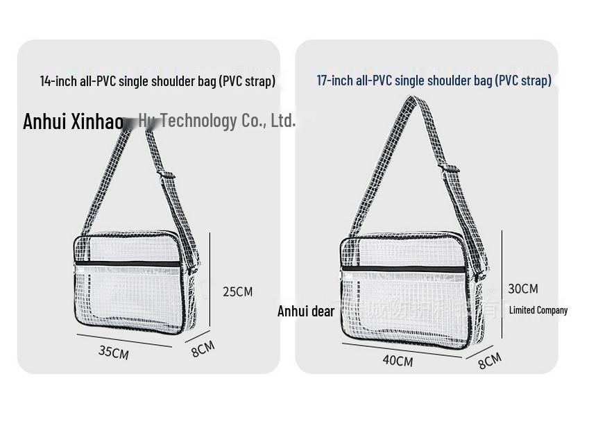 17" Антистатический рюкзак из ПВХ сетки, прозрачный черный - Унисекс, легкий, большой вместимости, пыленепроницаемый