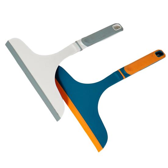 Щетка для чистки стекла Мягкий силиконовый скребок Нескользящая пластиковая ручка Многофункциональный ручной инструмент для чистки Зеркало Стеклоочиститель Скребок для окон
