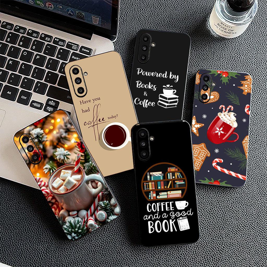 Soft Cover for OPPO A38 A18 A17 A40 A60 A80 A16 A78 A79 A54 A55 A57 4G 5G Coque Phone Case OK But First Coffee Book Christmas