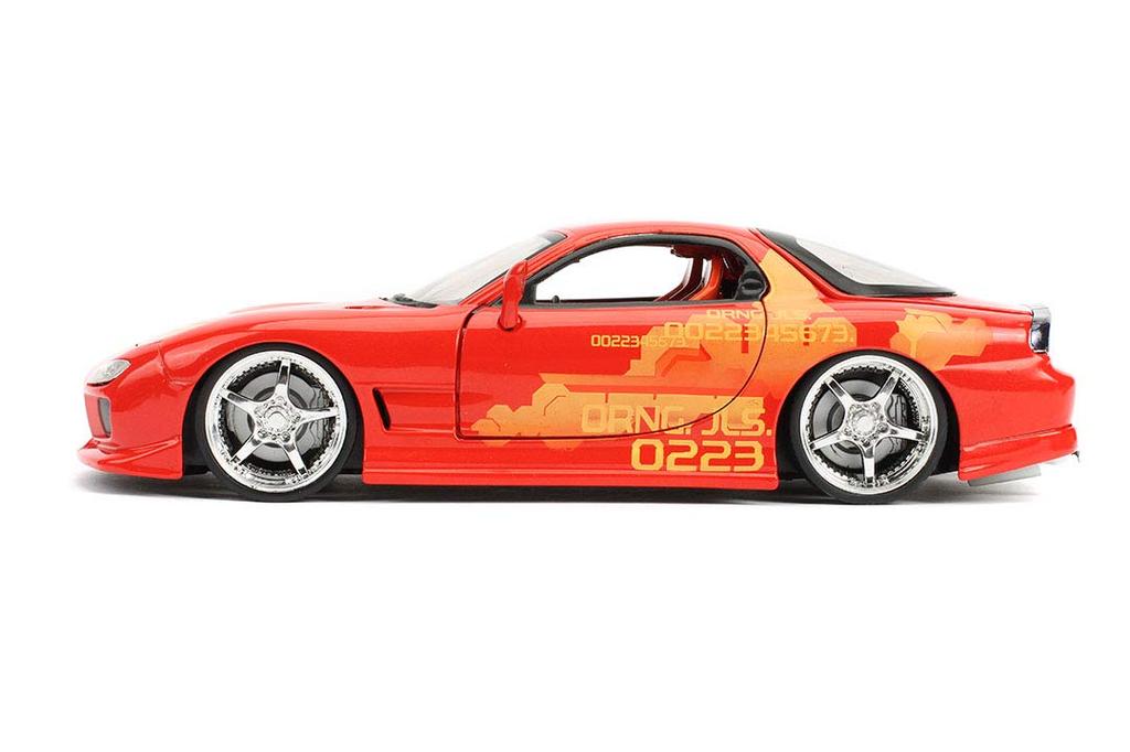 JADA TOYS Масштаб Форсаж Mazda Orange Julius Полная литая модель автомобиля JADA30747 1/24 и RX-7
