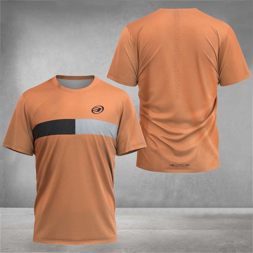 Летний бутик Padel Элементный принт Быстросохнущая Футболка с коротким рукавом Модная мужская теннисная одежда Мужская фитнес спортивная дышащая футболка