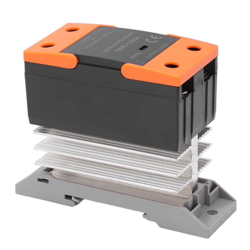 Твердотельное реле SSR Вход DC 3?32 В на Выход Переменного тока 24?480 В с радиатором для дома