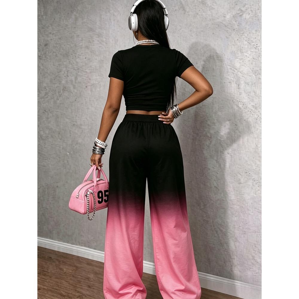 Casual sports wide-leg pants