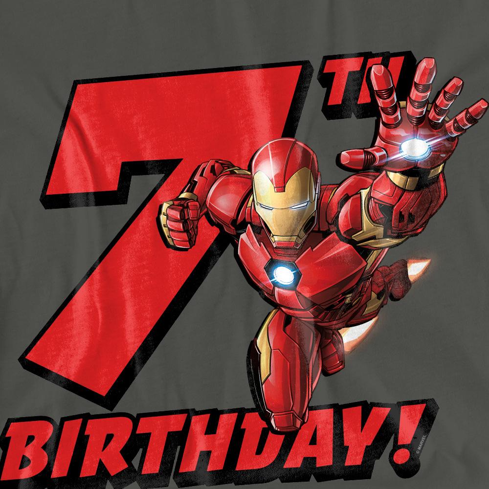 Iron Man Womens/Ladies 7th Birthday T-Shirt