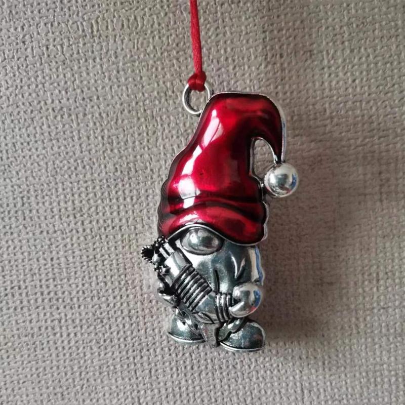 Metal Dwarf Figure Holiday Hanging Ornament Christmas Tree Decorations For Door Mantels Wreath Holiday Party Decoration
