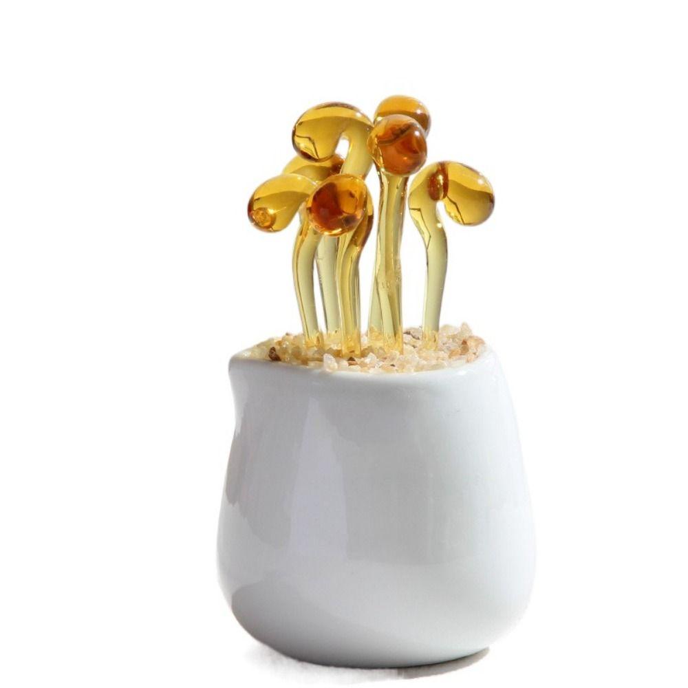 Творческий ручной работы стеклянные горшки для растений цветочный орнамент плоское дно милый мини бонсай яркий портативный стеклянный букет статуэтка для дома