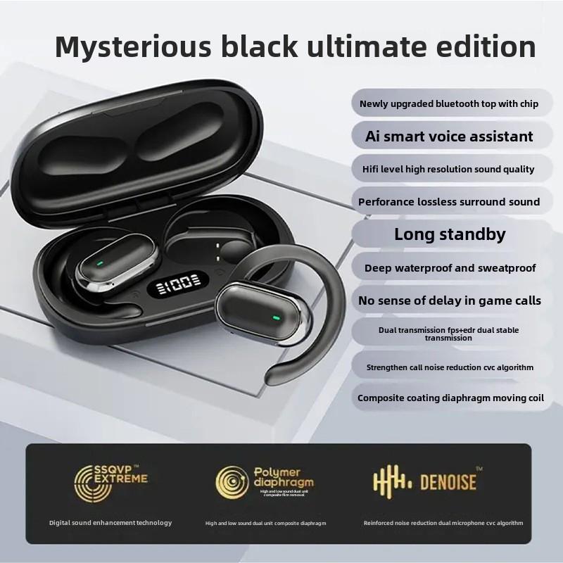 Наушники Earless OWS Bluetooth, спортивные наушники с длительным сроком службы и шумоподавлением