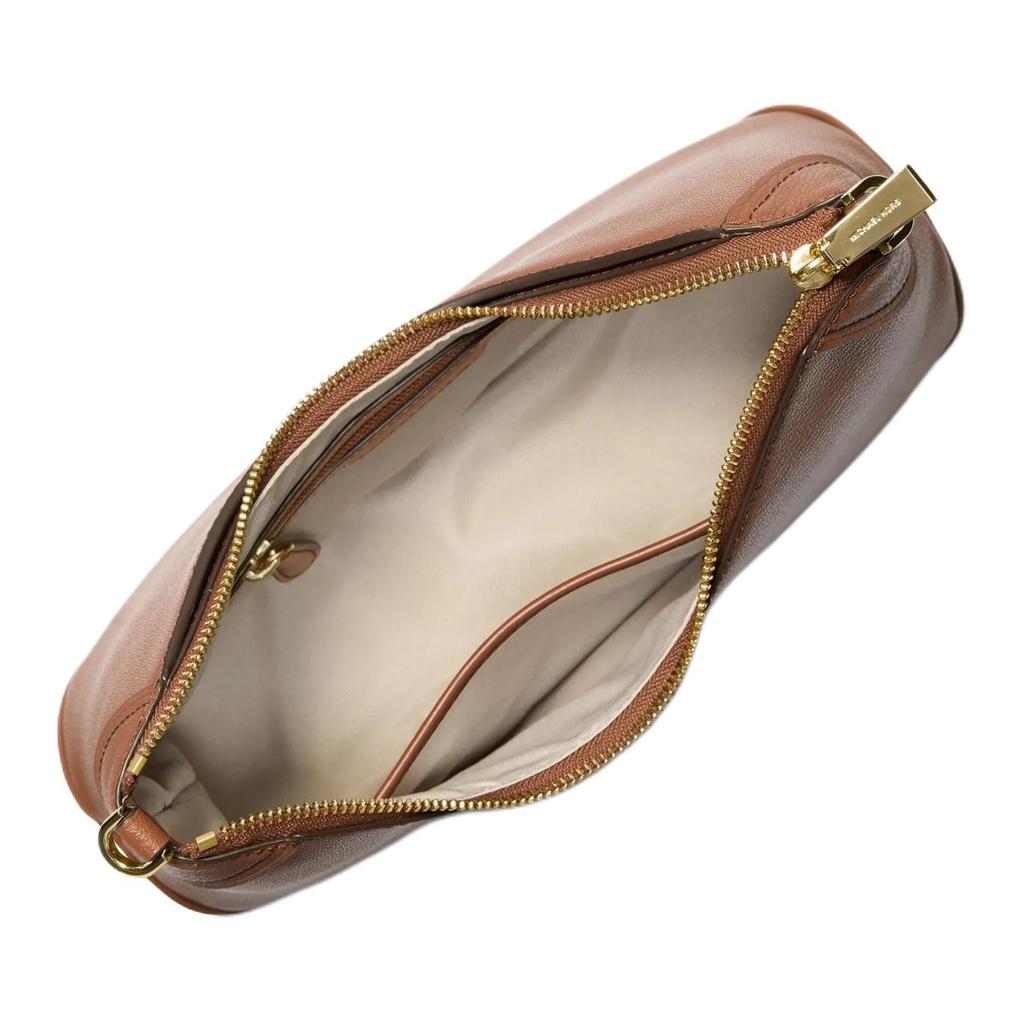 Michael Kors Jet Set Letter Logo Metal Hardware Leather Crossbody Bag Women bags Brown 32S6GJ6W8L-LUGGAGE