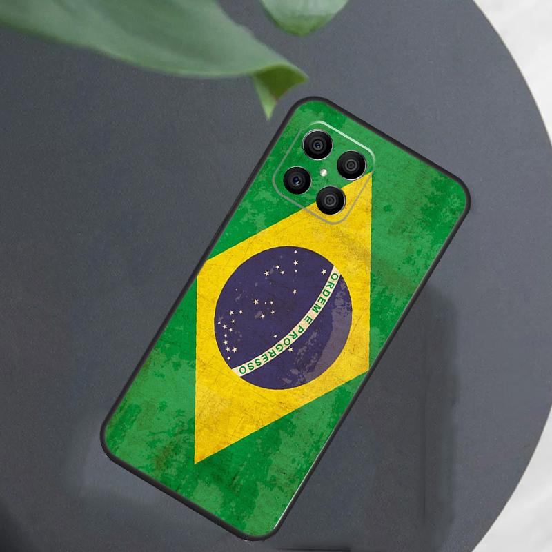 Brazil Brazilian Flag For Honor Magic 5 6 7 8 Pro Case For Honor 400 200 50 70 Lite X8c X8b X9a X9b X9c X9d Win RT