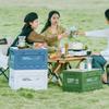 Folding Outdoor Storage Box Camping Camping Boxes With Lid With Wooden Lid Household Thickened Cloth Storage Organizer Cabinet