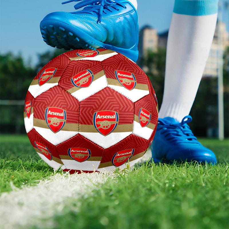 Arsenal F.C Print Size 5 Soccer Ball, PU Wear Resistant Football for Match Training and Daily Practice, Birthday Gift for Soccer Fans