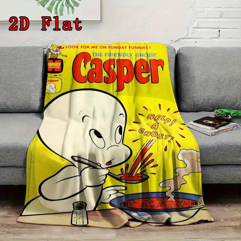 Casper 2D Flat Pattern Flannel Blanket High quality All Seasons Warmth and Comfort Perfect for Christmas Gifts.PMT0914006