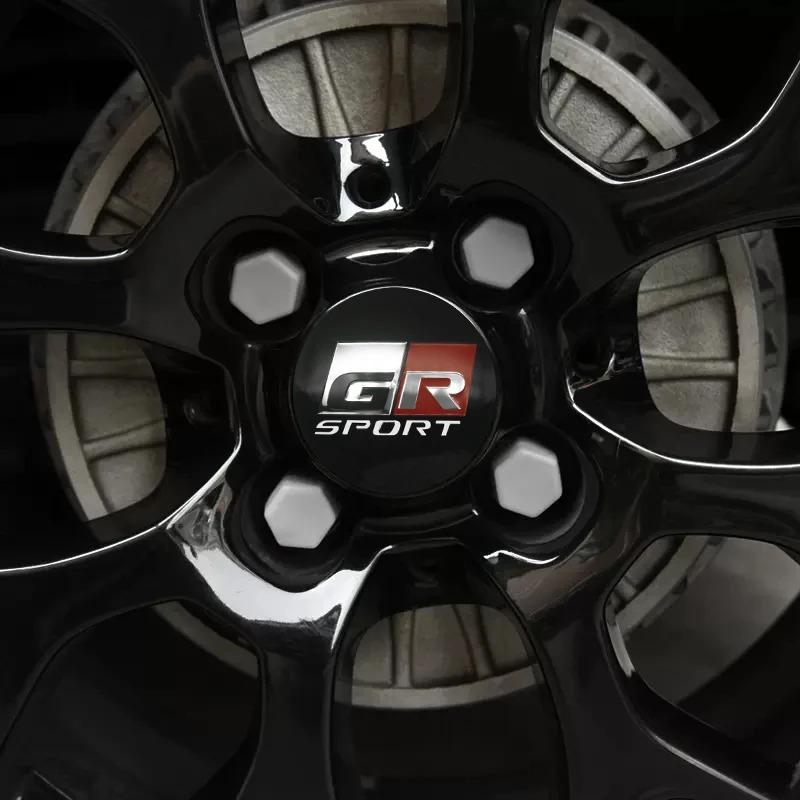 4Pcs 60mm 56mm GR Sport Logo Badge Car Wheel Center Cap Hub Covers Stickers For S8 Fortuner Verso Prius Hiace Yaris Corolla JH8