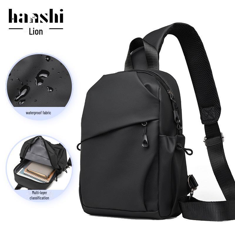 Высококачественная сумка через плечо на груди: Стильная водонепроницаемая повседневная сумка через плечо для мужчин и женщин