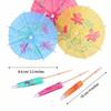 50 Pack Umbrella Cocktail Picks, Food & Drink Decoration Skewers - Versatile for Fruit, Cake, Boba Tea, Coffee | Ideal for Party