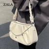 Summer New Niche Design Bag Women's Pleated Cloud Square Handbag Simple and Versatile Underarm Bag Women