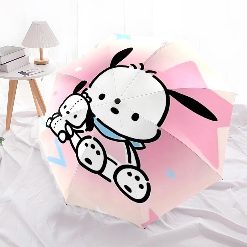 1pc Sanrio Characters Automatic Opening/Closing Umbrella with Foldable Design, Iron Frame, Outdoor Use, Festival Gift for Fans, Travelers, Daily Use,