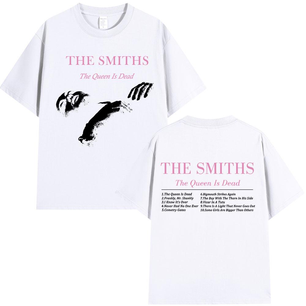The Smiths Футболка The Queen Is Dead 1980-е Инди Моррисси Оверсайз Футболка Винтажная Панк-рок Группа Футболки Уличная одежда Унисекс