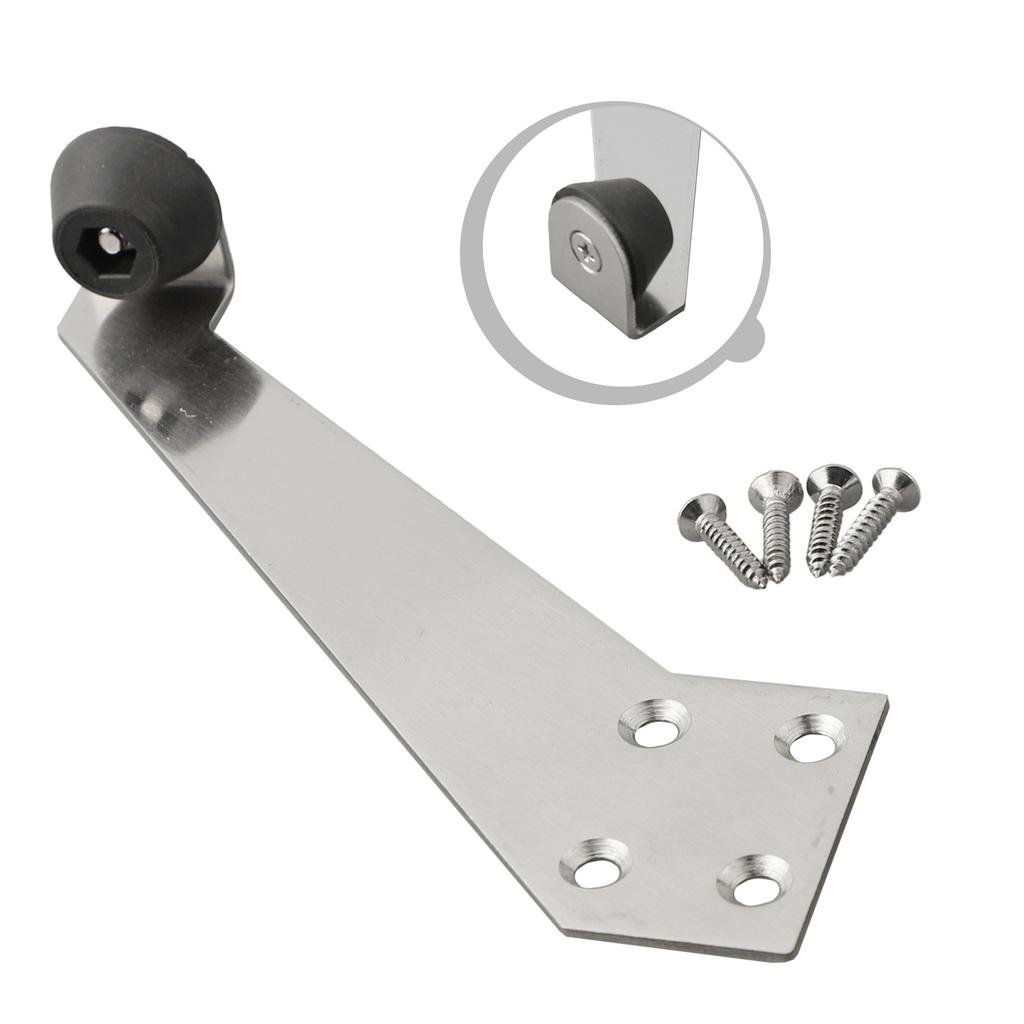 Защитные стопоры для дверей из нержавеющей стали Предотвращают повреждение стен дверью Надежный бесшумный бампер для деревянных и металлических дверей Простая установка