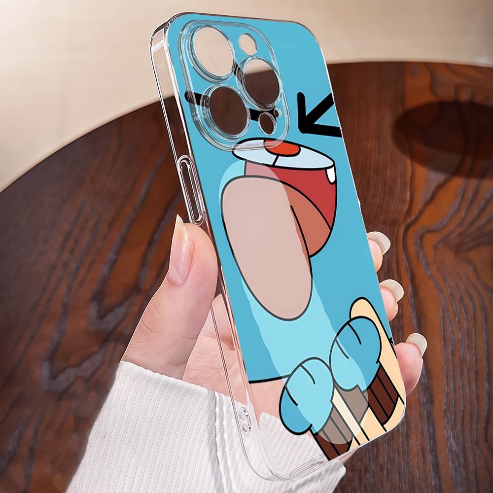 Удивительный мир Гамбола Чехол Для IPhone 17 16 15 14 13 12 Mini 11 Mini Pro Max Прозрачный Силиконовый Чехол