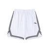 Anta Basketball Series Logo Stripe Mid-Waist Straight Loose Shorts Unisex Bottoms Pure-White 152321230-2