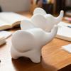 Миниатюрная фигурка слона, Минималистичная 3D-печатная статуэтка слона, Слон на удачу, Коллекционный орнамент для современного дома, Декор для офиса