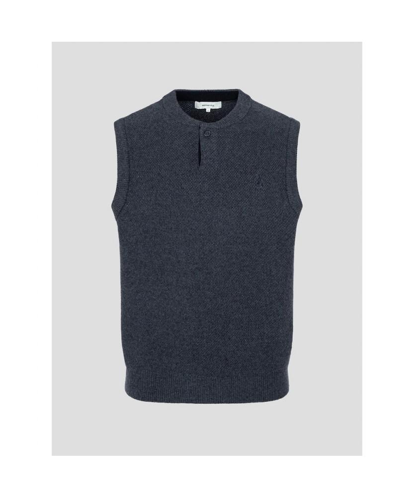 Beanpole Men Button Neck Vest - Ash