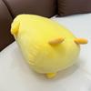 Плюшевая кукла Утка с хохолком, Лежачая утка, Плюшевая игрушка, Желтая плюшевая игрушка-утка, Домашний декор
