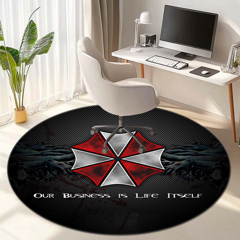 The sci-fi movie Resident Evil Umbrella Corporation carpet is a soft, home-style, bedroom, door mat decoration, and anti-slip carpet E3