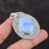 Blue Lace Agate Pendant Handmade Designer Jewelry 925 Sterling Silver Pendant Original Gemstone Jewelry Gift For Women Latest Design Jewelry