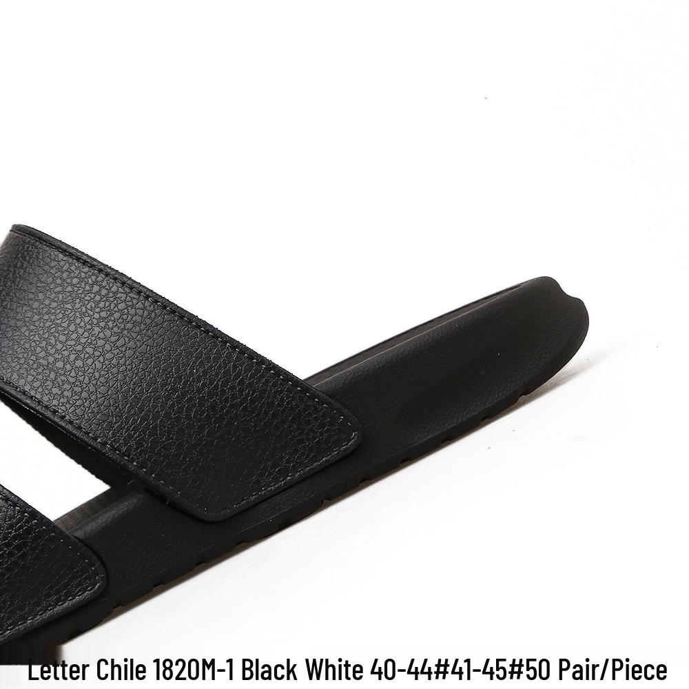 Xin Chile Мужские уличные шлепанцы с двойным ремешком, нескользящей подошвой из мягкого ПВХ