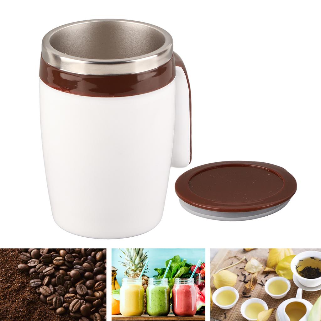 Магнитная автоматическая кружка для помешивания из нержавеющей стали, электрическая чашка для смешивания кофе, емкость 380 мл