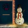 VidaXL LED Christmas Snowman Figurines Fabric 180 Cm 329762