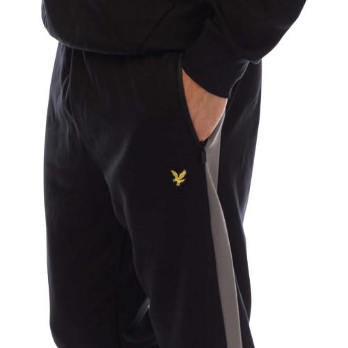 Lyle & Scott Mens Fleece Colour Block Stitched Fly Detail Jogging Bottoms