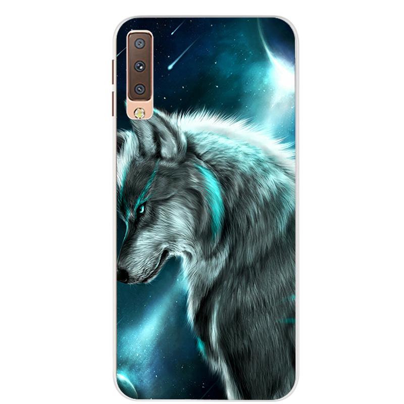 Чехлы для Samsung Galaxy A7 2018, силиконовый цветной чехол для телефона, чехол для Samsung A7 2018 A750 A750F, защитный корпус 6,0 дюймов