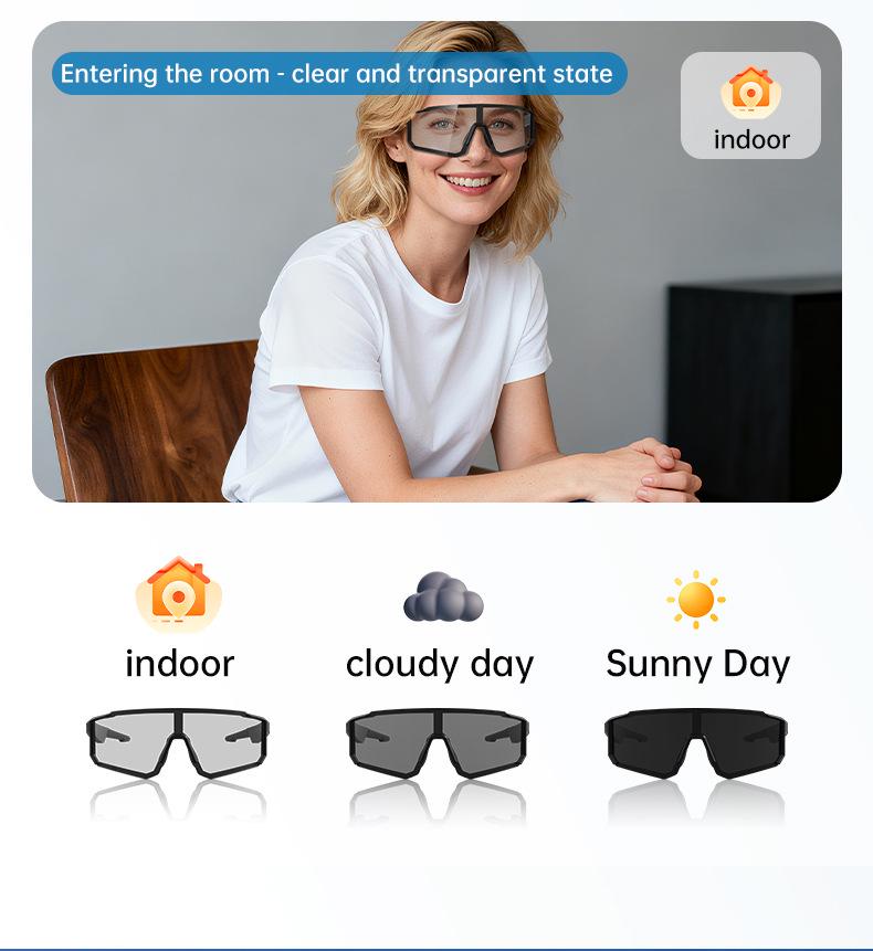 AI Bluetooth Sunglasses: Music, Calls, Navigation, Sports Audio, Wireless